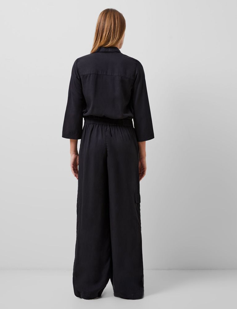 Pure lyocell™ Belted Collared Jumpsuit 3 of 5