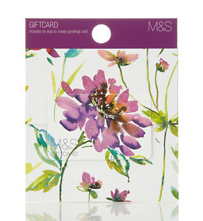 Purple Floral Gift Card Image 2 of 3
