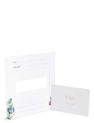 Purple Floral Gift Card M S