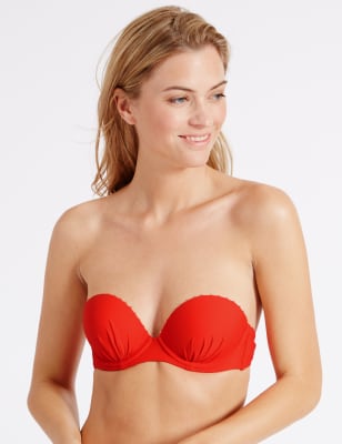 Push up best sale plunge bikini top