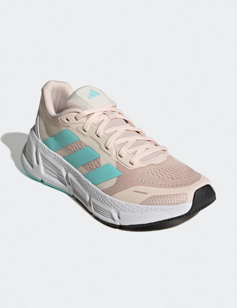 adidas Questar 2 Bounce Women's Running Shoes, Green/Lilac at John Lewis &  Partners