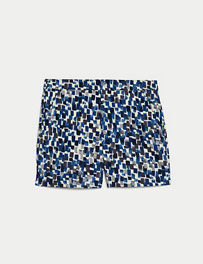 Quick Dry Abstract Print Swim Shorts Image 2 of 6