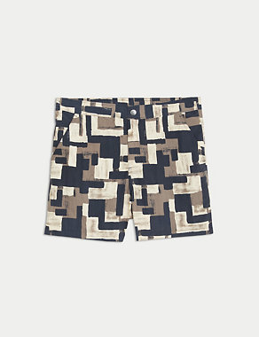 Quick Dry Abstract Print Swim Shorts Image 2 of 5