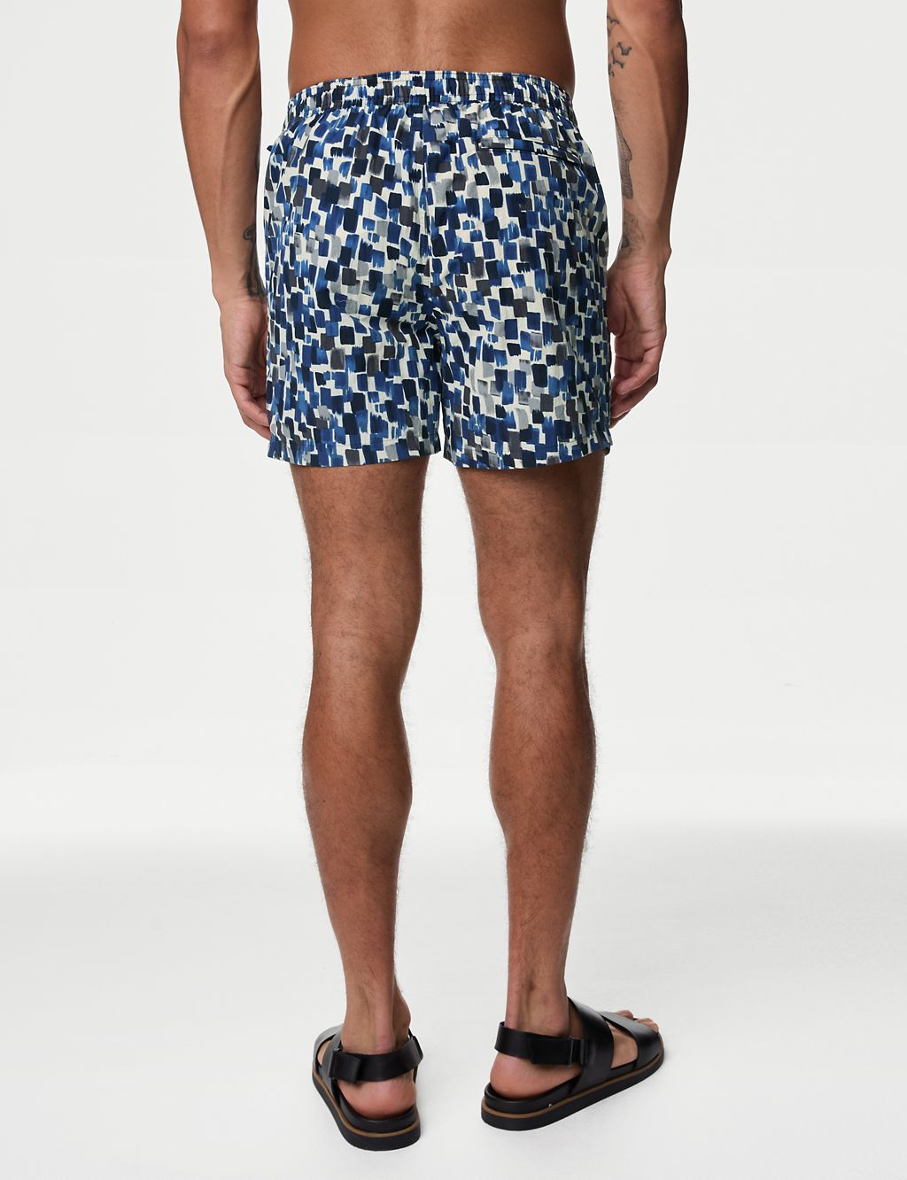 Quick Dry Abstract Print Swim Shorts 6 of 6