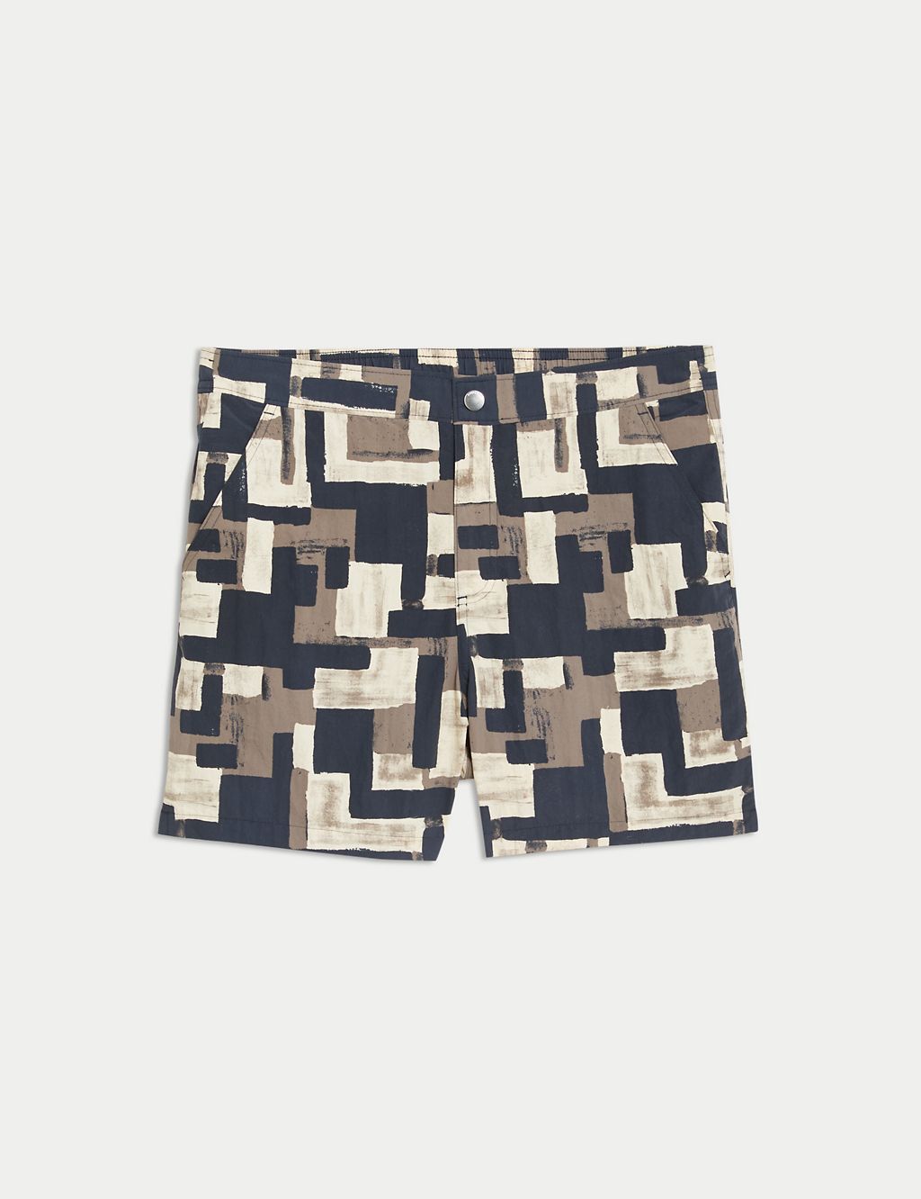 Quick Dry Abstract Print Swim Shorts 1 of 5