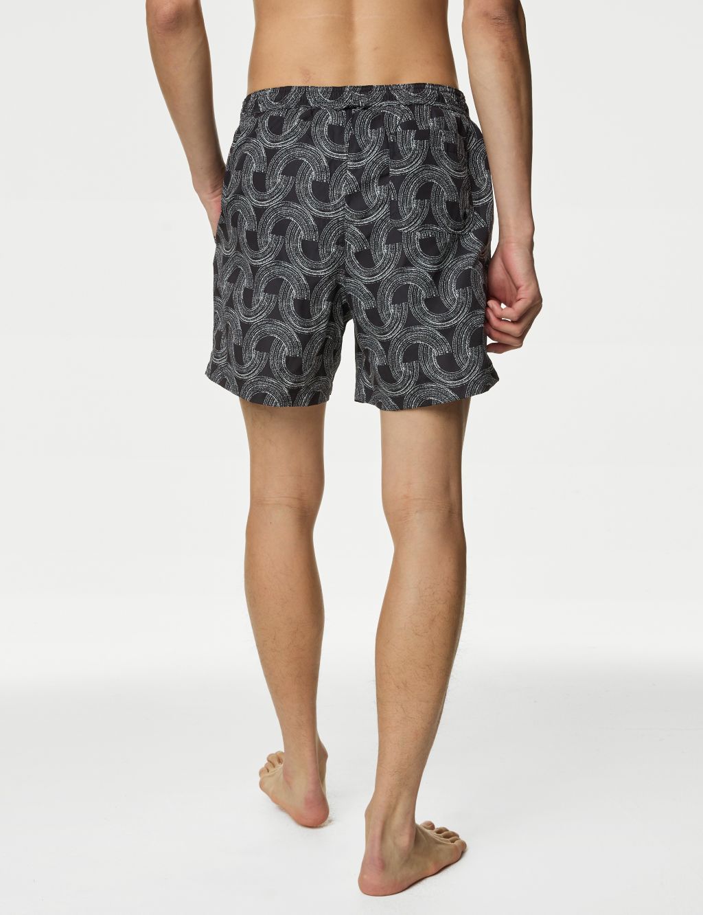 Quick Dry Abstract Print Swim Shorts 4 of 5