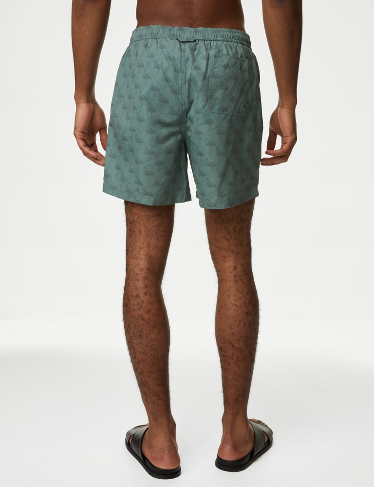 Quick Dry Flamingo Swim Shorts M S Collection M S