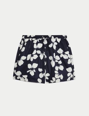 Quick Dry Floral Graphic Swim Shorts Image 2 of 6