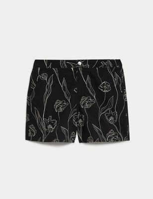 Quick Dry Floral Swim Shorts Image 2 of 6