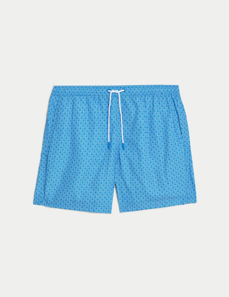 Quick Dry Geometric Print Swim Shorts 2 of 5