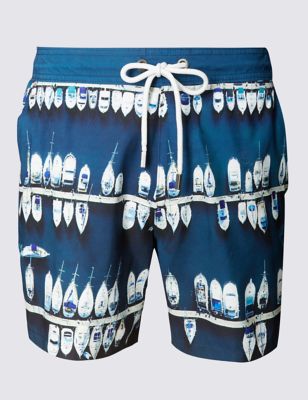 Quick Dry Printed Swim Shorts Image 2 of 4