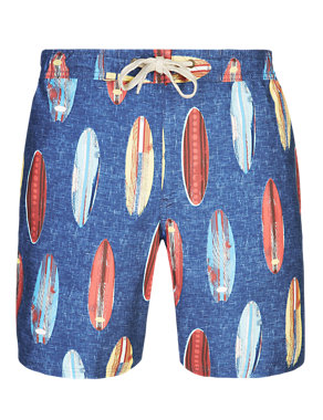 Quick Dry Printed Swim Shorts Image 2 of 3