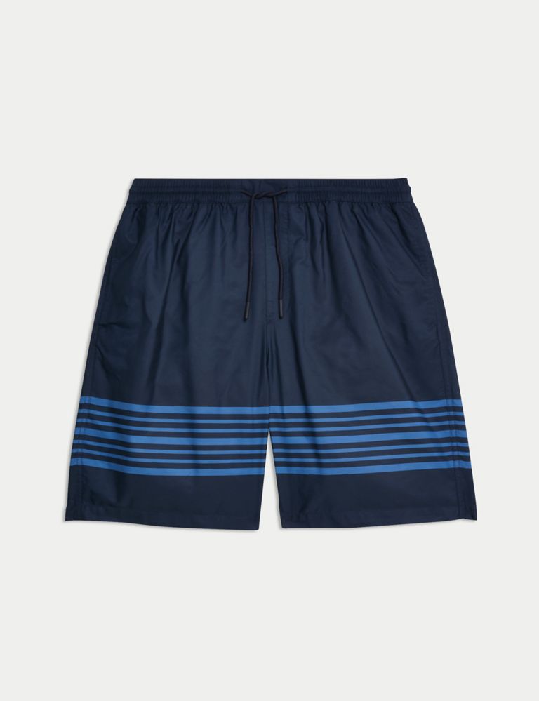 Quick Dry Striped Longer Length Swim Shorts 2 of 5