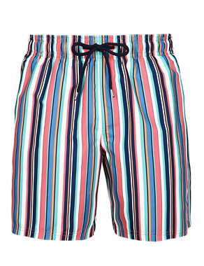 Quick Dry Striped Swim Shorts Image 2 of 3