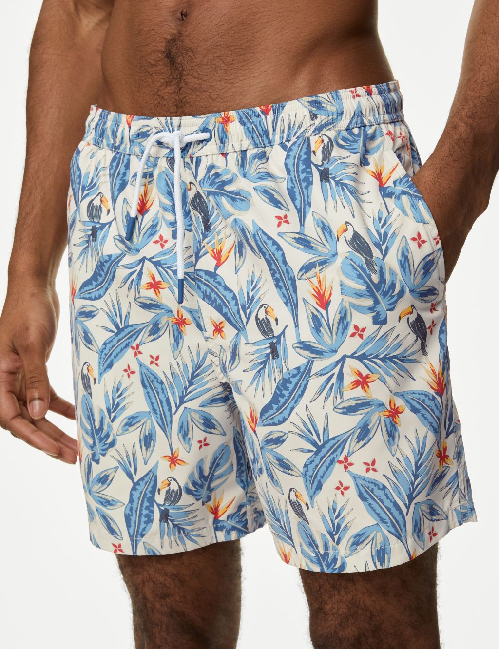 Quick Dry Tropical Graphic Swim Shorts 6 of 7