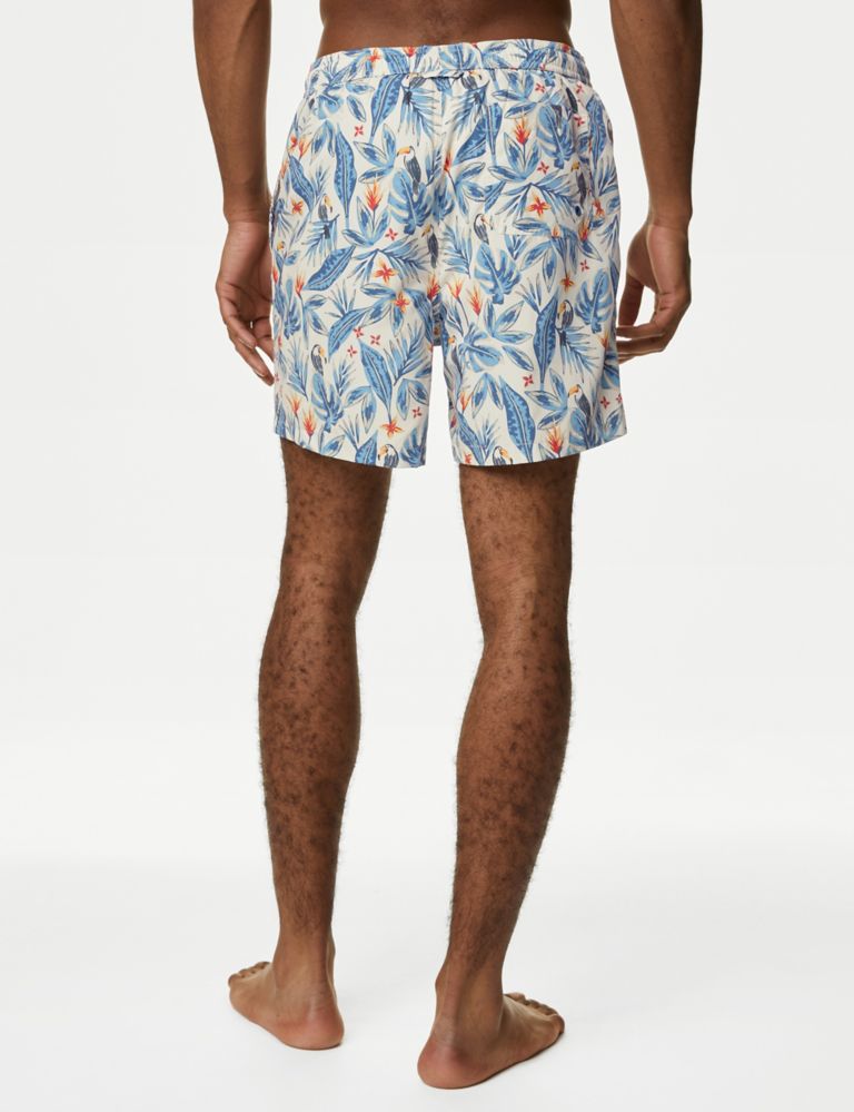 Quick Dry Tropical Graphic Swim Shorts 6 of 7