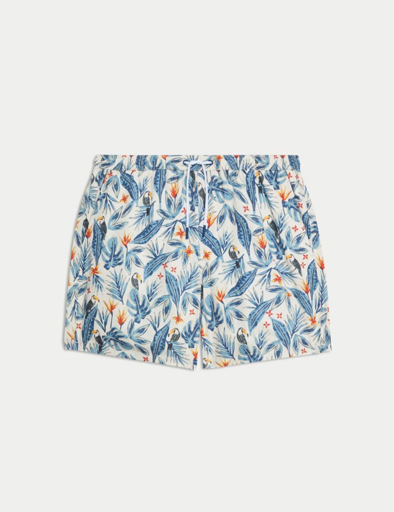 Quick Dry Tropical Graphic Swim Shorts 3 of 7