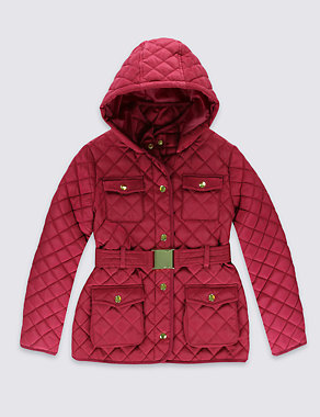 Quilted Belted Coat with Stormwear™ (3-16 Years) Image 2 of 7