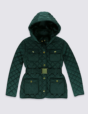 Quilted Belted Coat with Stormwear™ (3-16 Years) Image 2 of 4