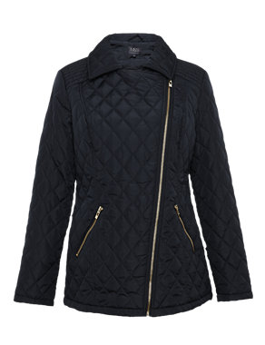 Quilted Biker Coat with Stormwear™ Image 2 of 4