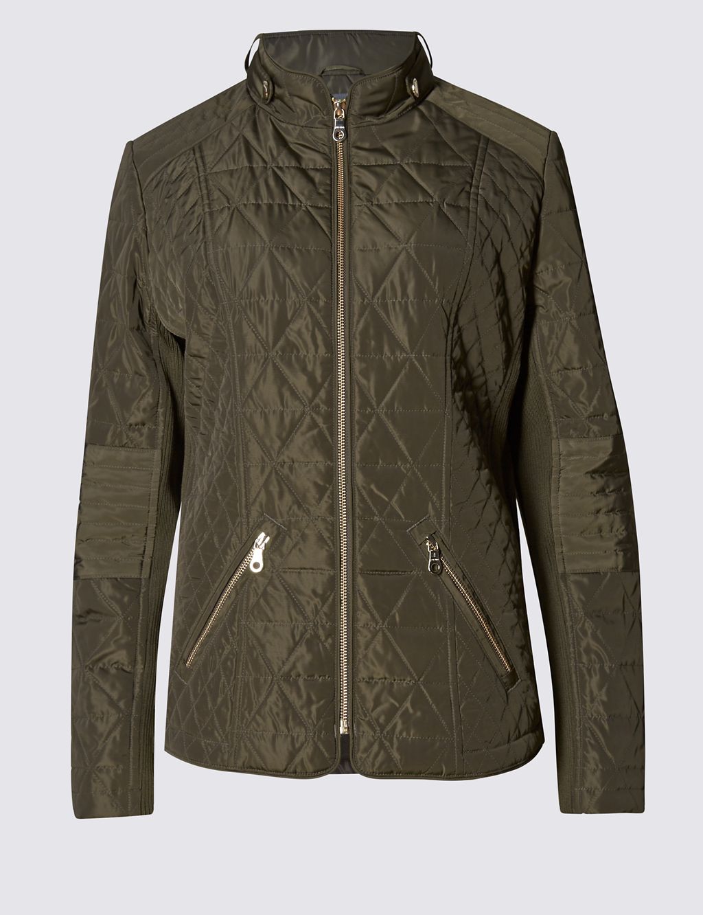 Quilted Biker Jacket with Stormwear™ 1 of 3