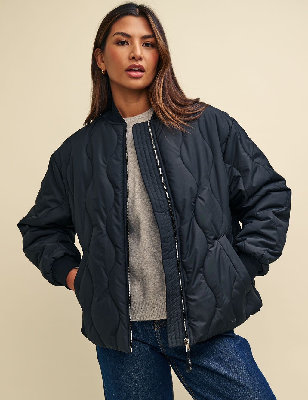 Quilted Bomber Jacket | Nobody's Child | M&S