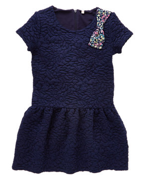 Quilted Bow Dress (5-14 Years) Image 2 of 3