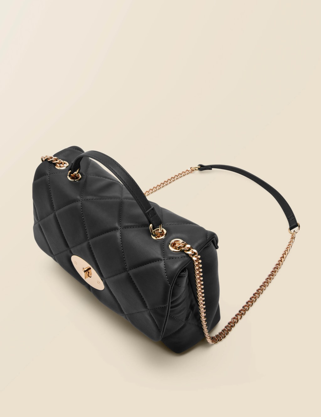 Quilted Chain Strap Cross Body Bag SOSANDAR M&S