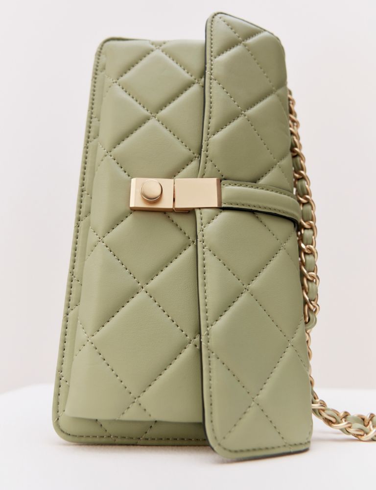 Quilted Chain Strap Cross Body Shoulder Bag 6 of 6