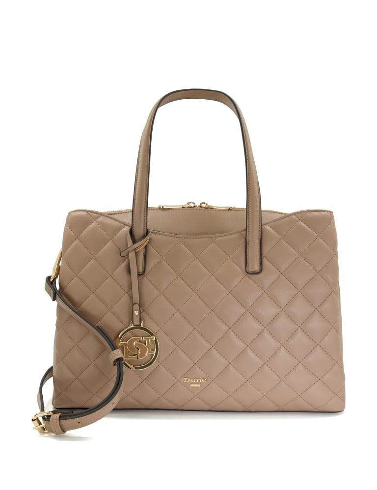 Quilted Double Zip Tote Bag Dune London M S