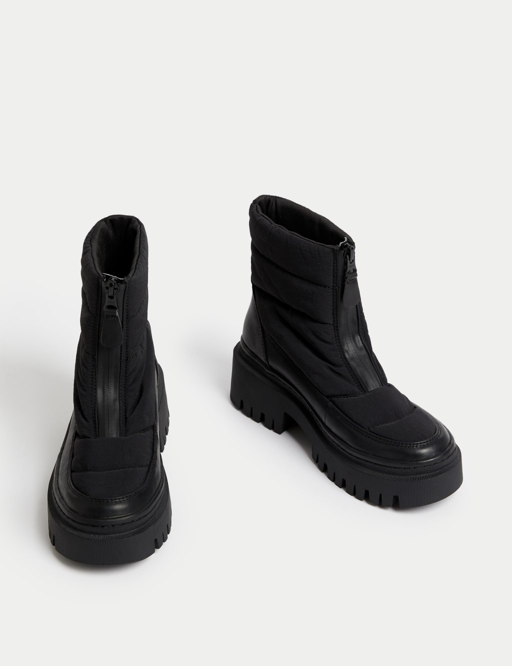 quilted winter boots