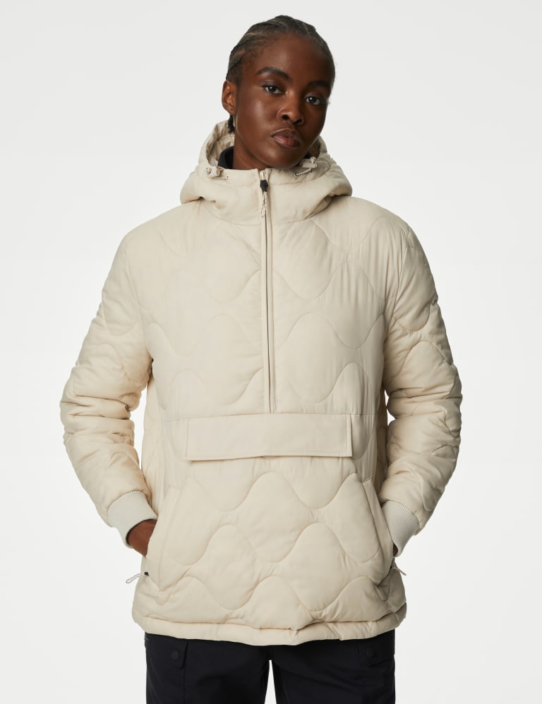 Quilted puffer jacket mens top