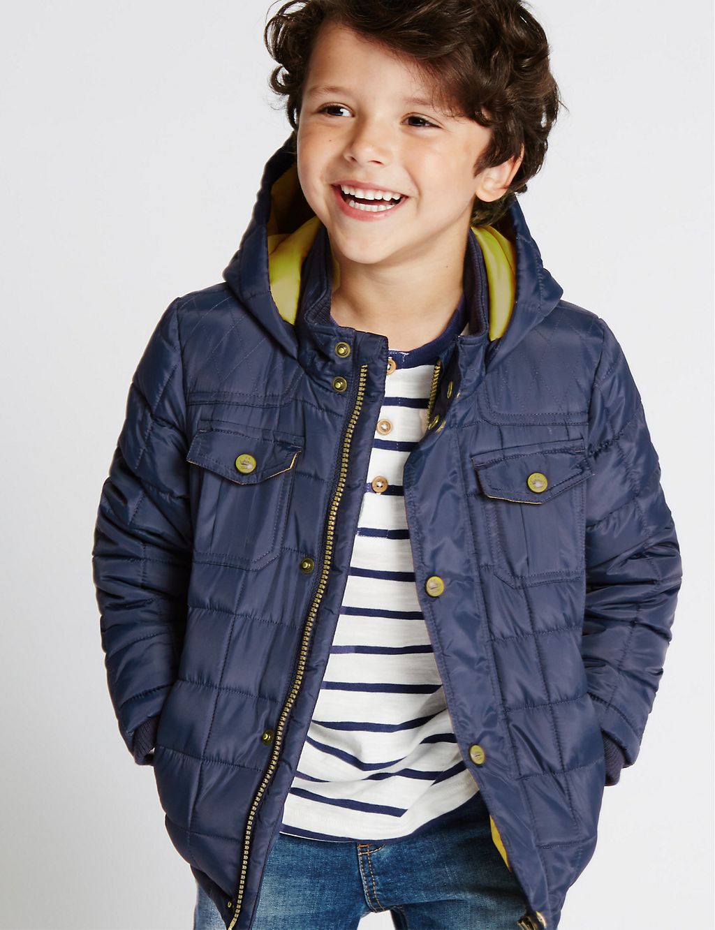 Quilted Hooded Jacket (1-7 Years) 3 of 6