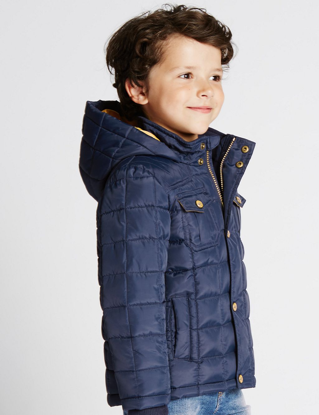 Quilted Hooded Jacket (1-7 Years) 2 of 6