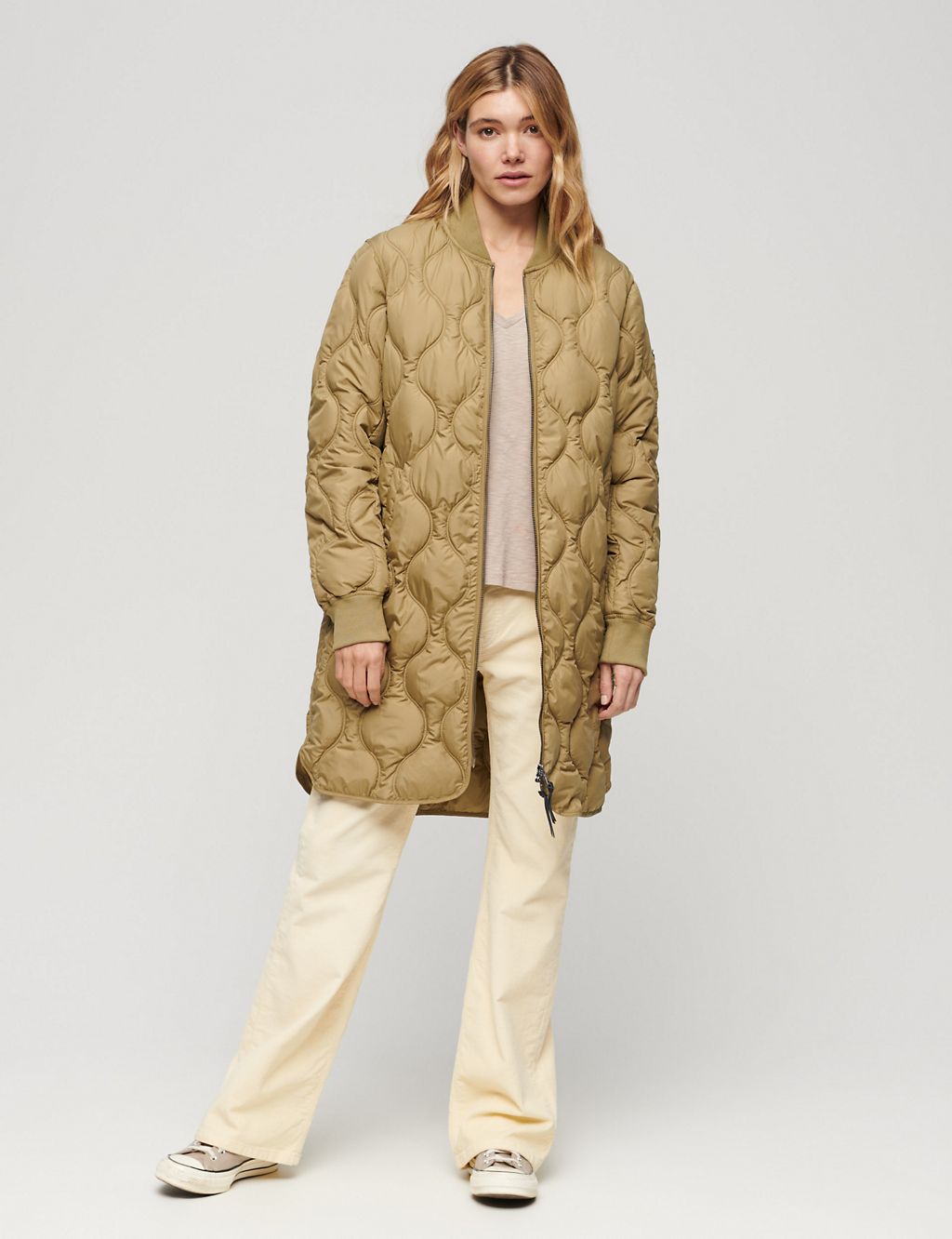 Quilted Lightweight Relaxed Coat 2 of 6