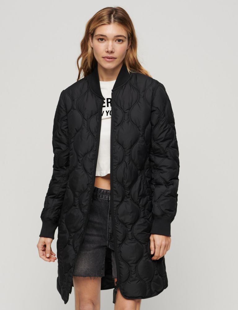 Quilted Lightweight Relaxed Coat 1 of 6