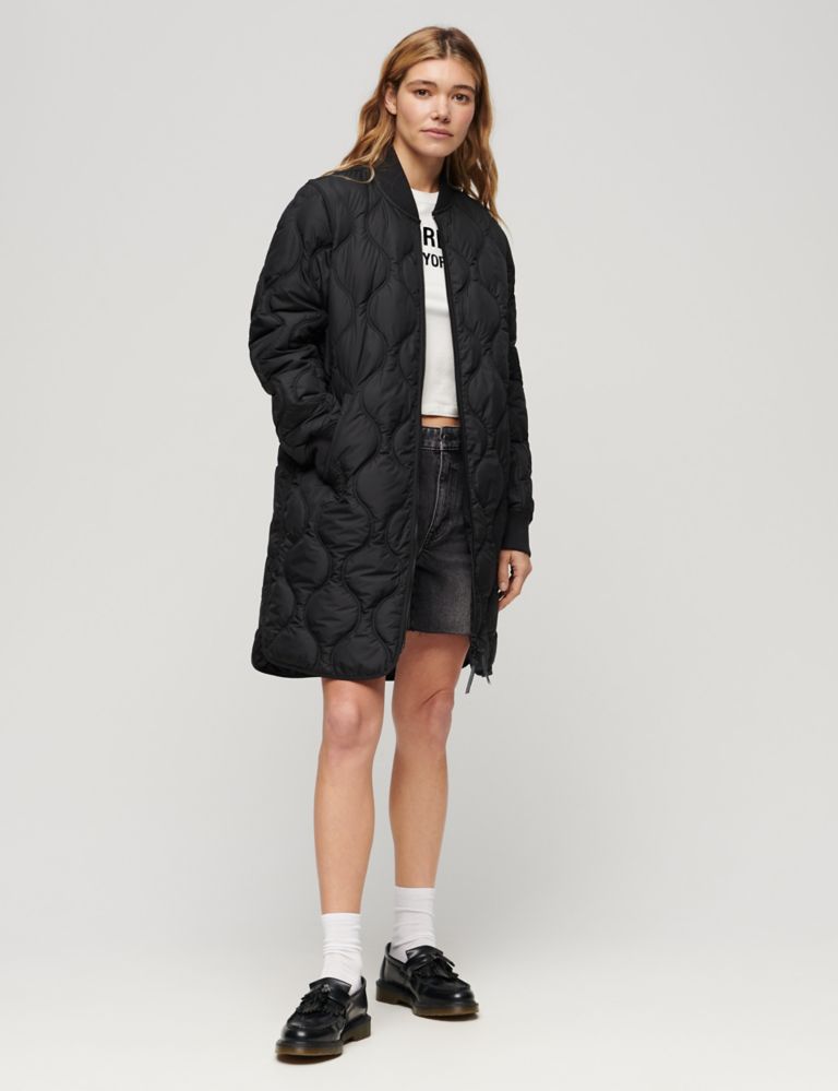 Quilted Lightweight Relaxed Coat 2 of 6