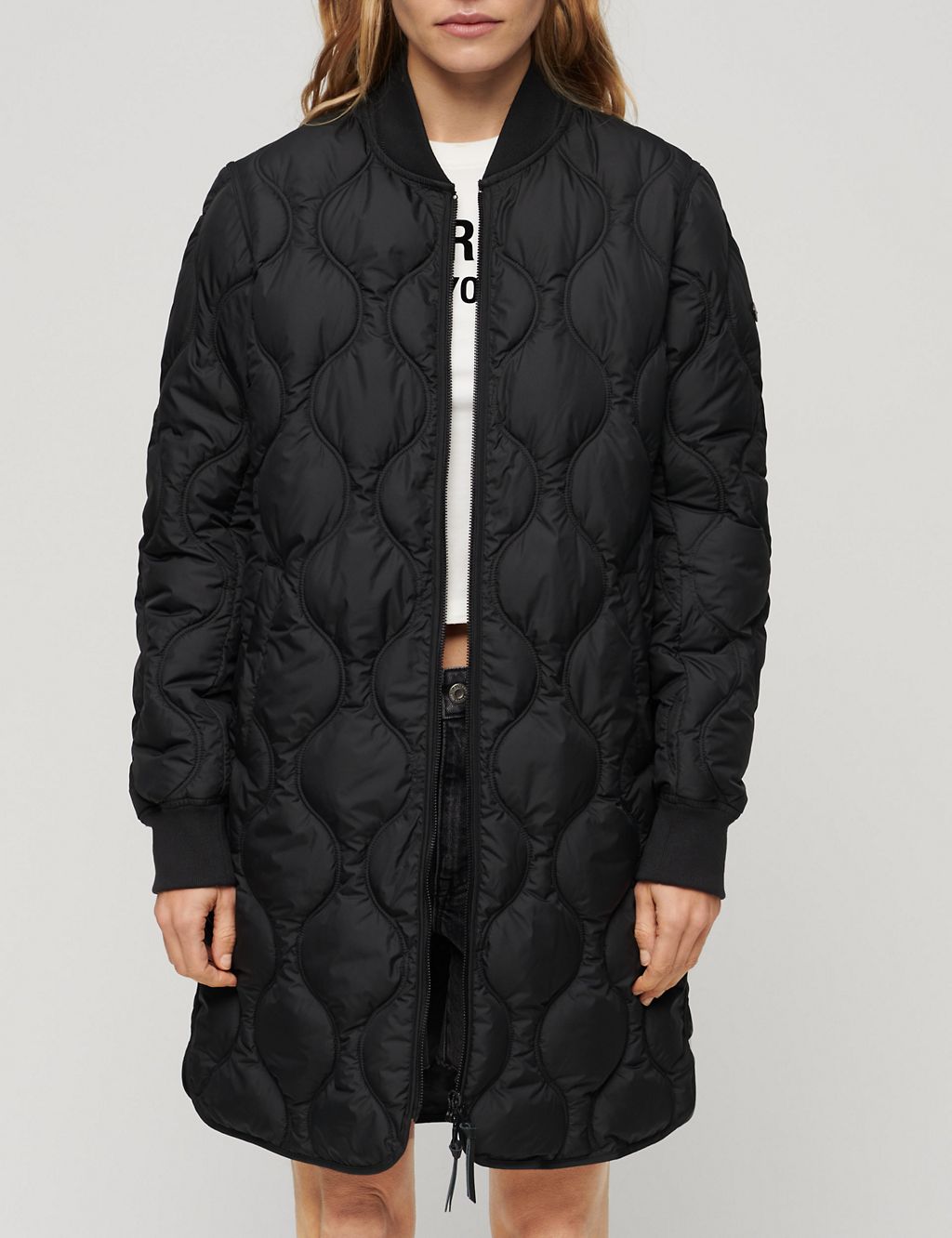 Quilted Lightweight Relaxed Coat 4 of 6