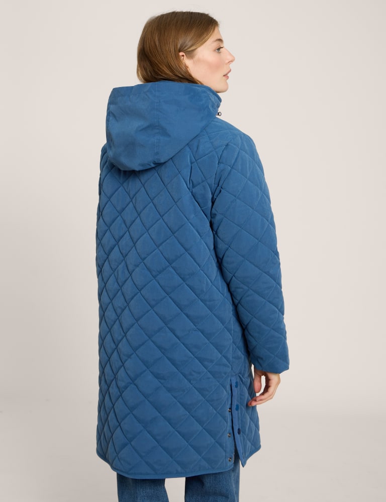 Quilted Longline Coat White Stuff M S