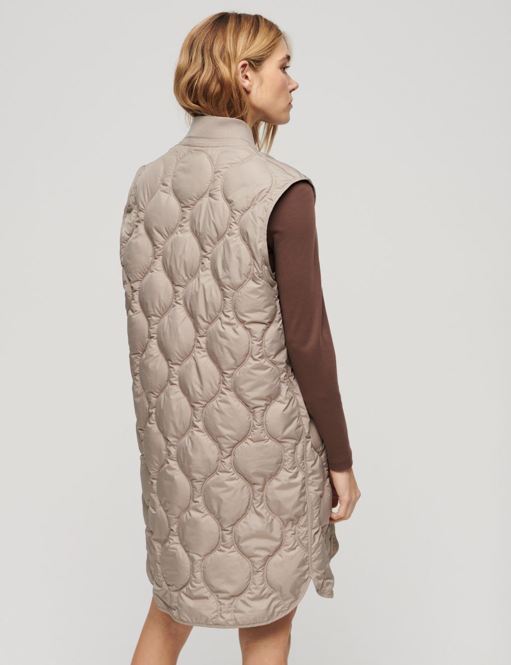 Quilted Longline Gilet 2 of 6