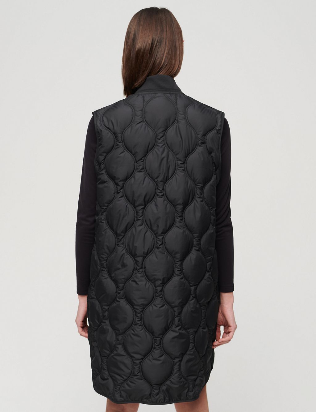 Quilted Longline Gilet 2 of 6