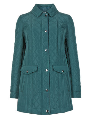 Quilted Longline Jacket with Stormwear™ Image 2 of 3