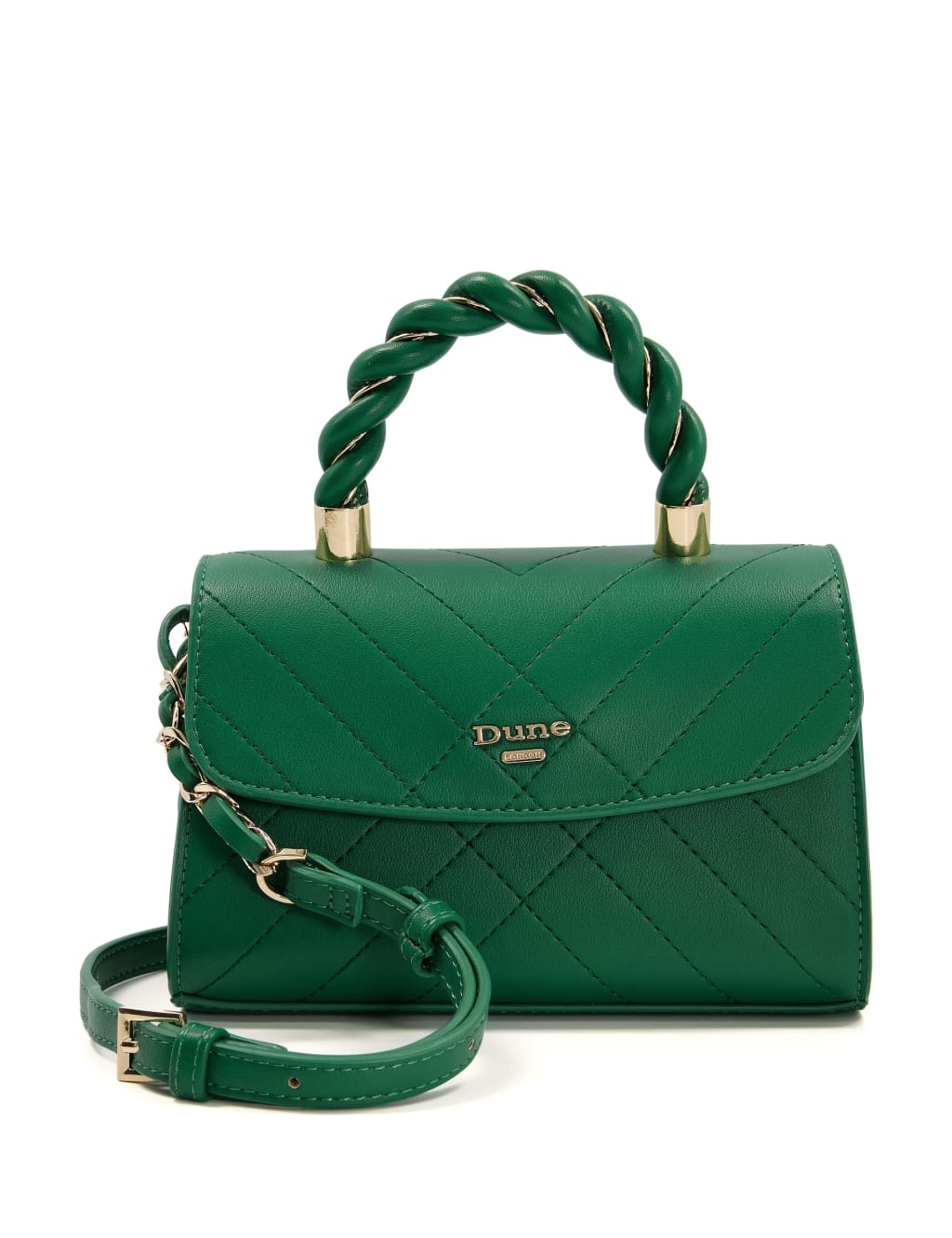 ASOS DESIGN crossbody bag with twisted top handle in green