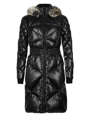 Quilted Padded & Hooded Overcoat with Stormwear™ Image 2 of 4