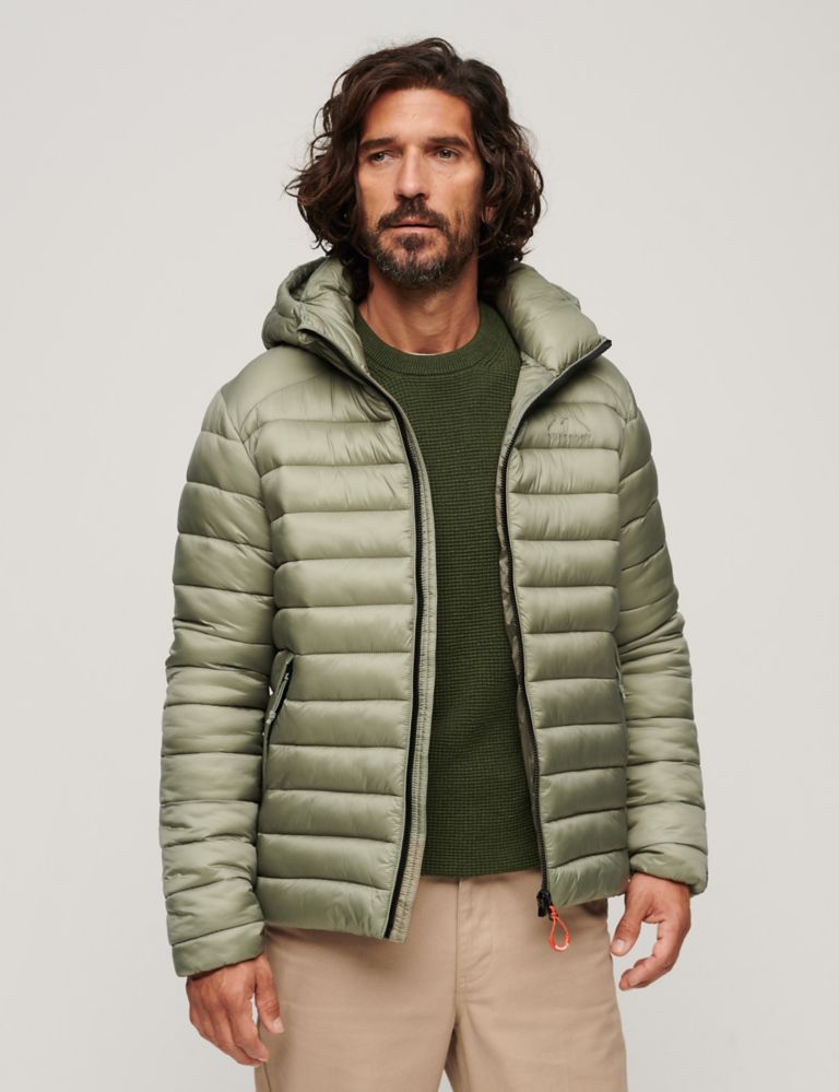 Quilted Padded Hooded Puffer Jacket 1 of 7