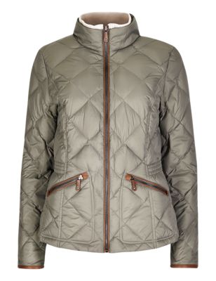 Quilted Padded Jacket with Stormwear™ Image 2 of 4