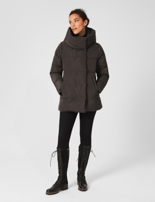 puffer coat with hoodie