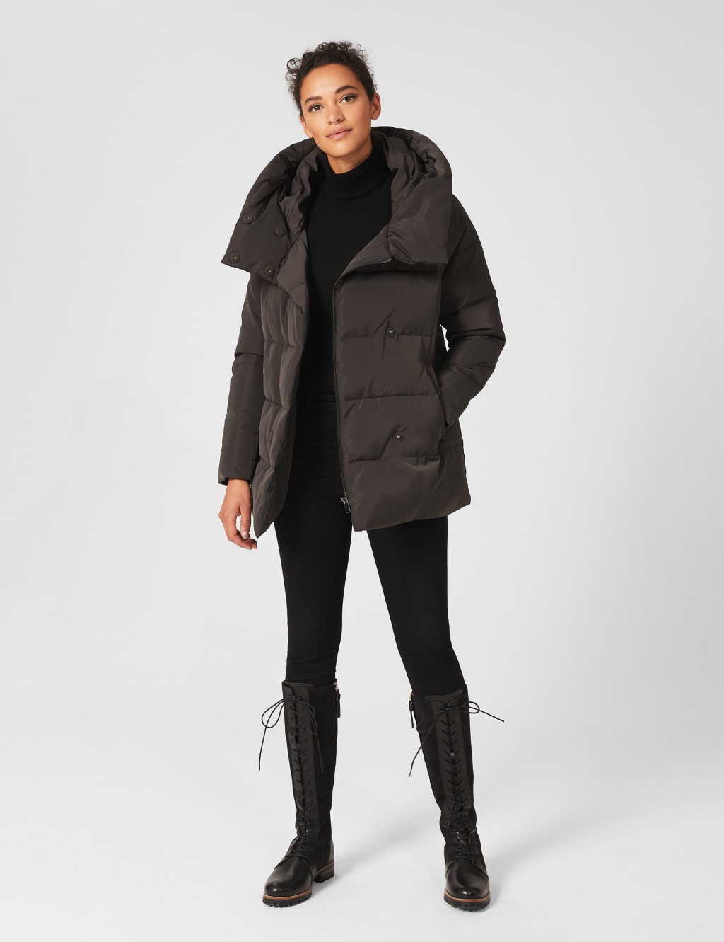 Hobbs heather puffer coat sales