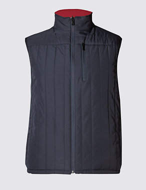 Quilted Reversible Gilet with Stormwear™ Image 2 of 6