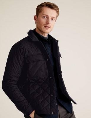 Mens smart quilted outlet jacket